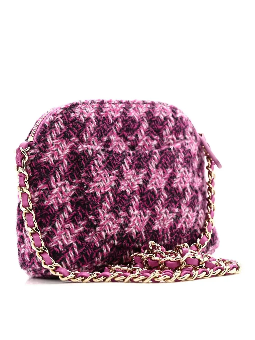 Chanel Tweed Quilted Mini Clutch With #321560C16B